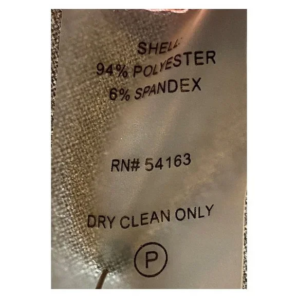 Calvin Klein Sleeveless Round Neck Seamed Sunburst Peach Knit Dress Size 12 - Picture 7 of 7